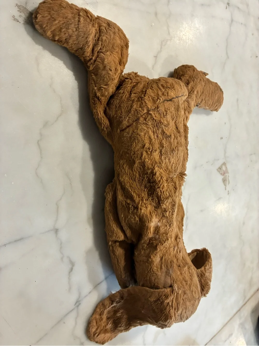 1950s Bantam US Toys Tan Brown Floppy Puppy Dog Plush Stuffed Animal